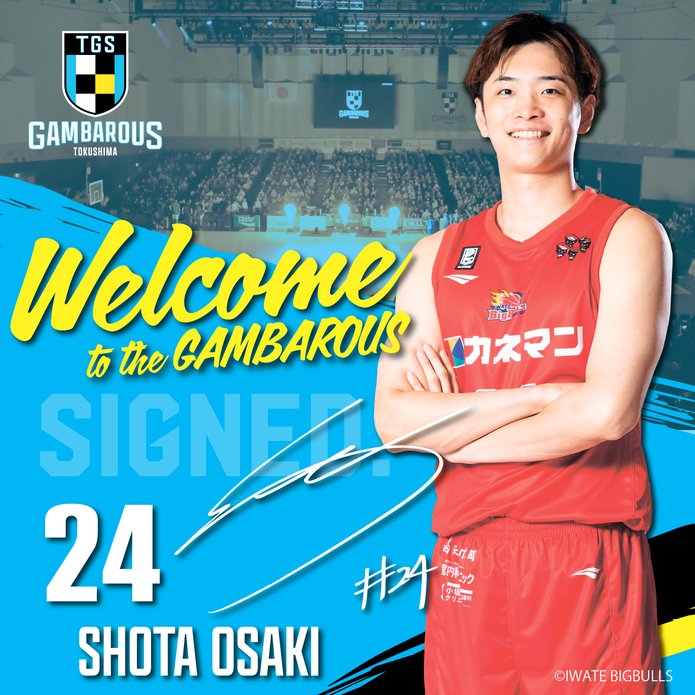 徳島ガンバロウズ 選手契約合意のお知らせ | 徳島ガンバロウズ