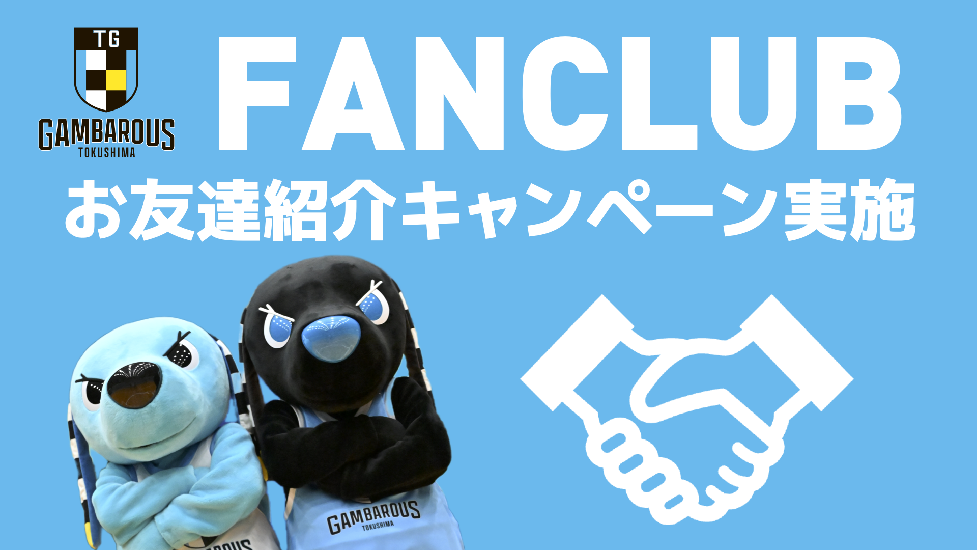 ファンクラブ】お友達紹介キャンペーン実施のお知らせ | 徳島ガンバロウズ
